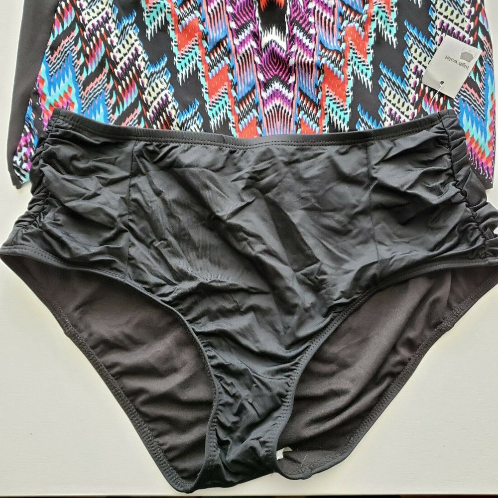 Aqua Green And Mossimo NWT Tankini With Bottom - Picture 4 of 8